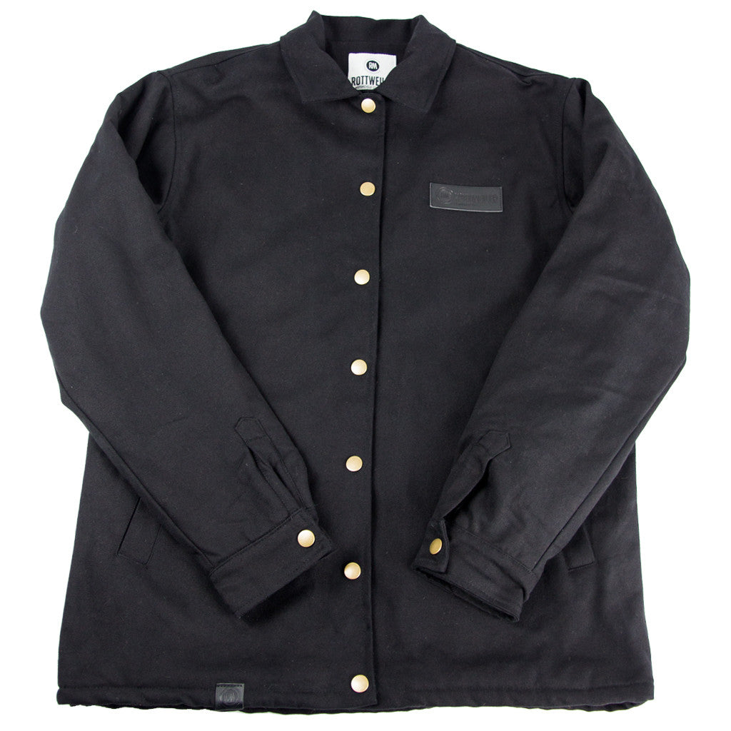美品ROTTWEILER GRAY COACH JACKET Rottweiler Sherpa Lined Coach's Jacket – Rottweiler