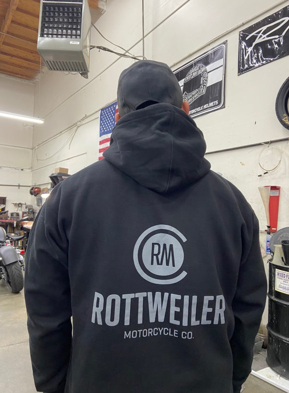 Men's Rottweiler Logo Heavyweight Pullover Hooded Sweatshirt